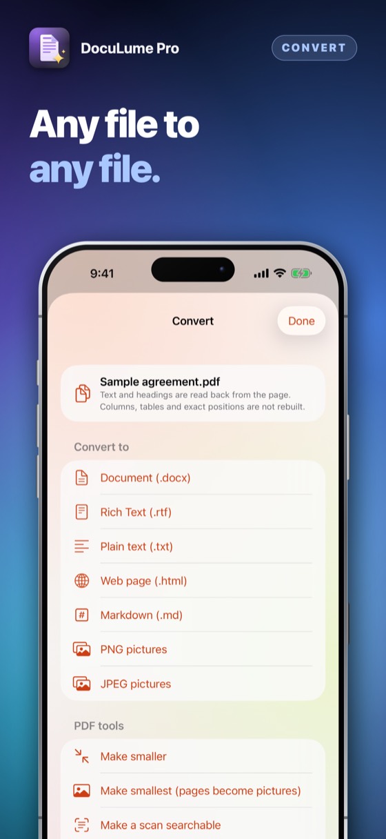 DocuLume Pro – Make it smaller, lock it, cut it, number it.