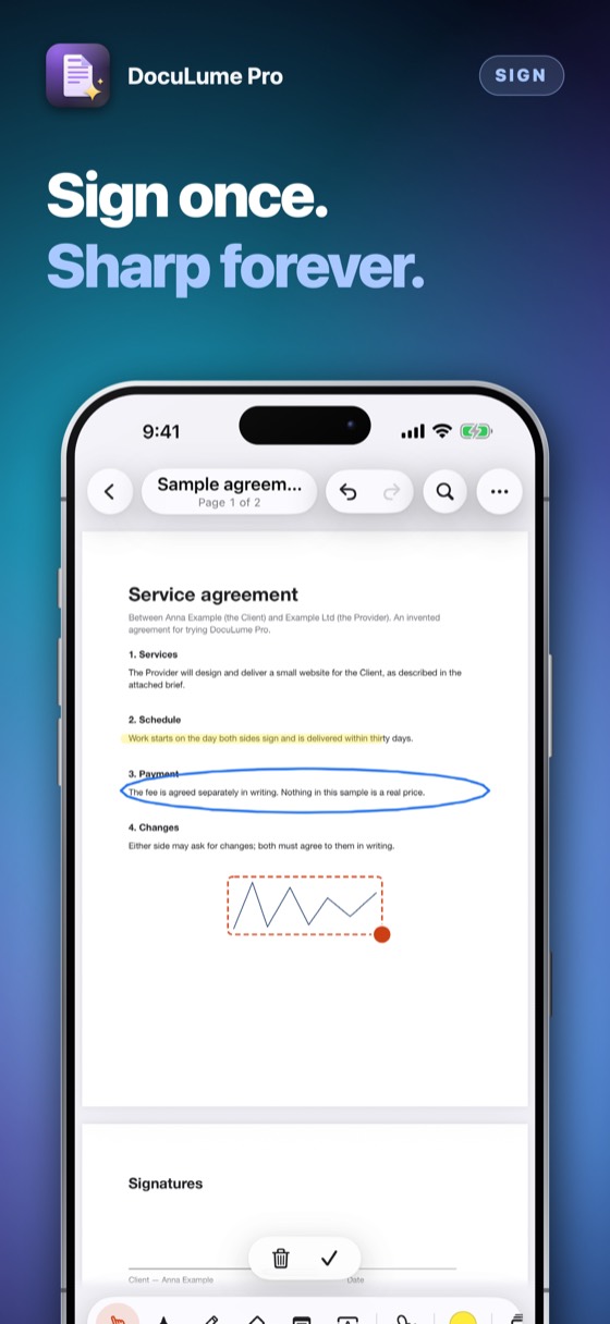 DocuLume Pro – A .docx editor that feels like the phone.
