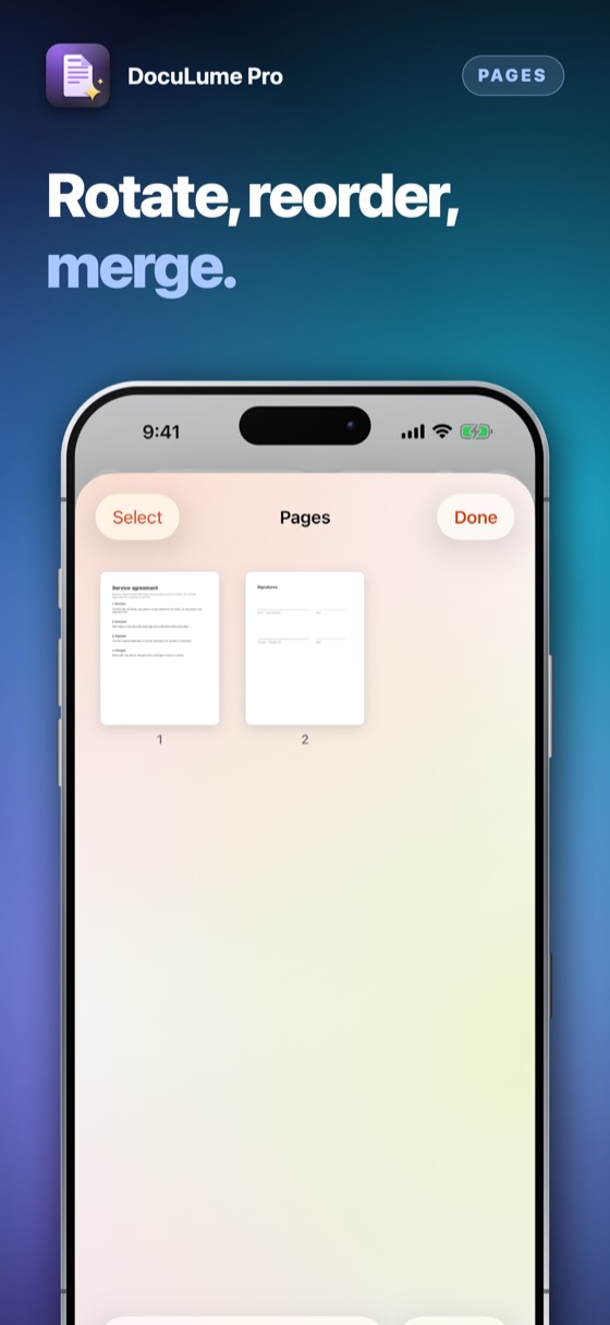 DocuLume Pro – Two versions, line by line.