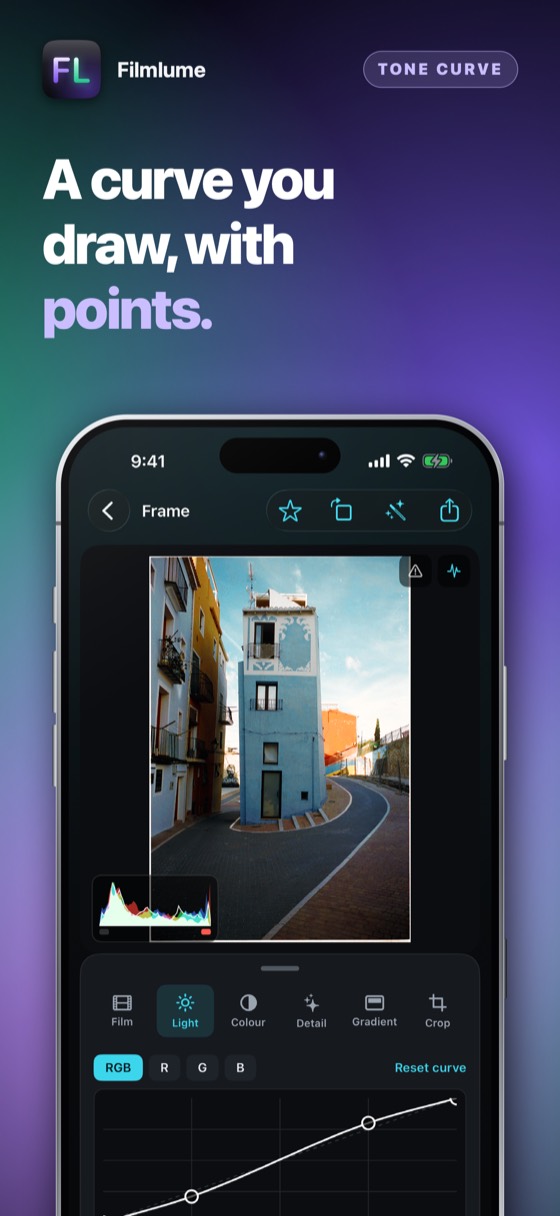 Filmlume – Printed in its own character.