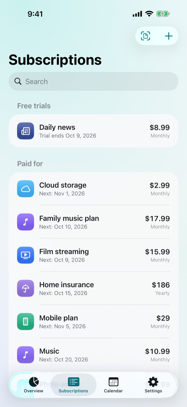 Add what you pay for