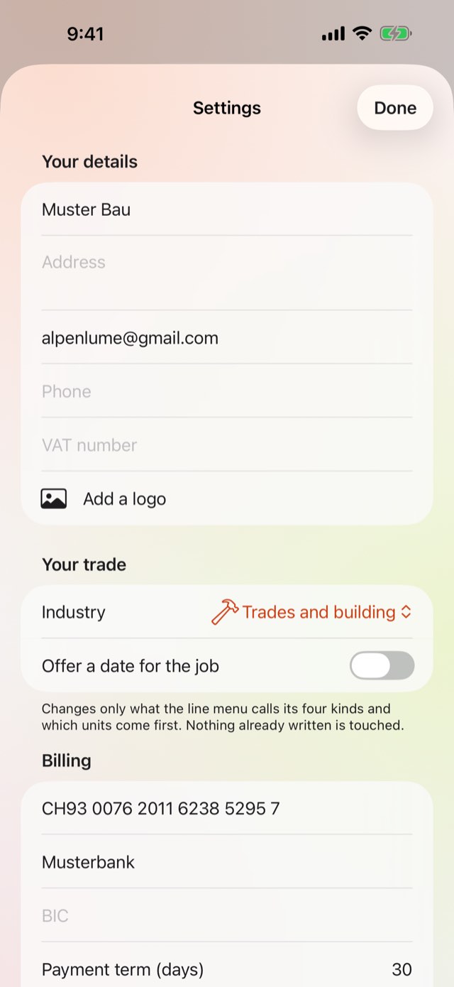Put your business in once