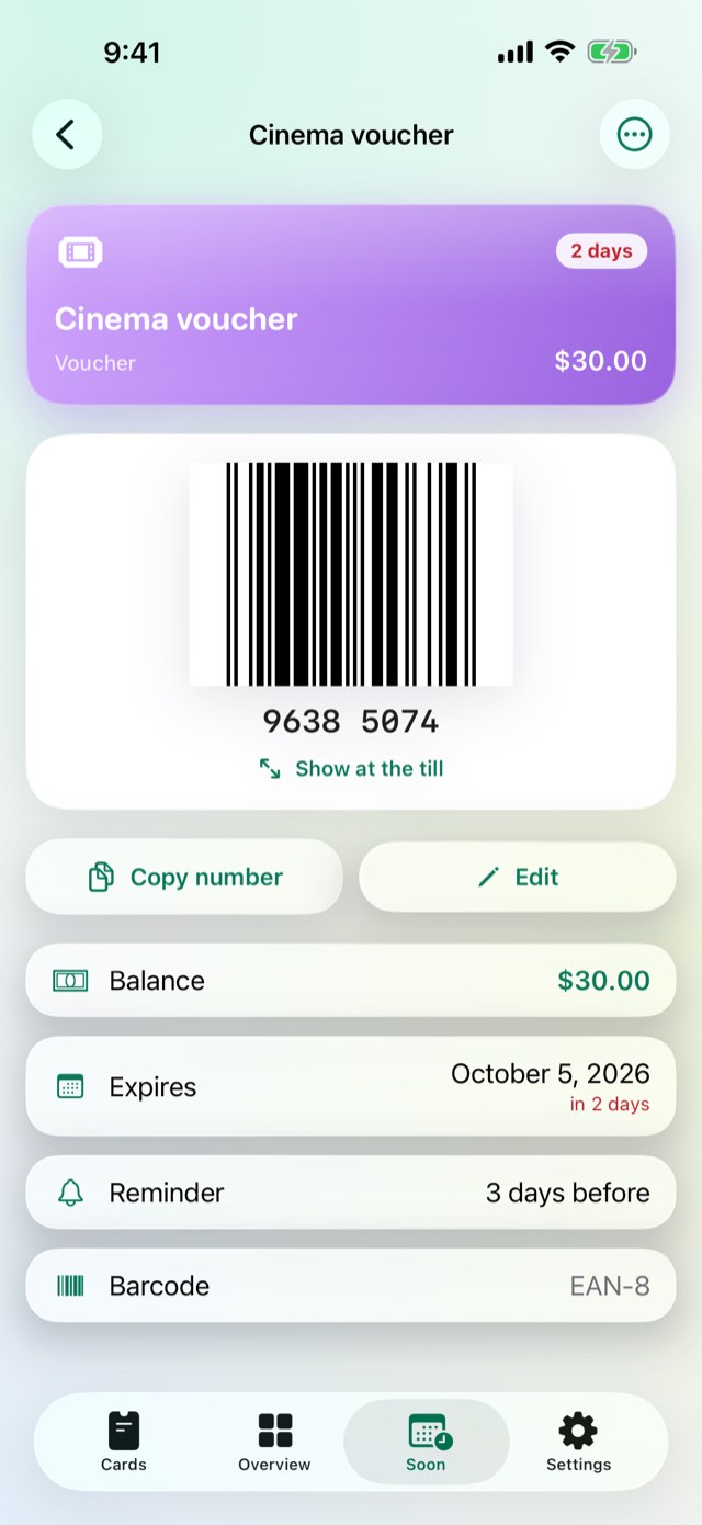 Voucherlume – Every card, one wallet